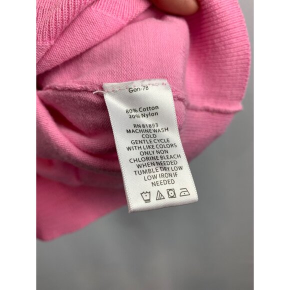 D & Co. Essentials Pink Button-Up Cardigan Sweater XXS - Picture 5 of 6